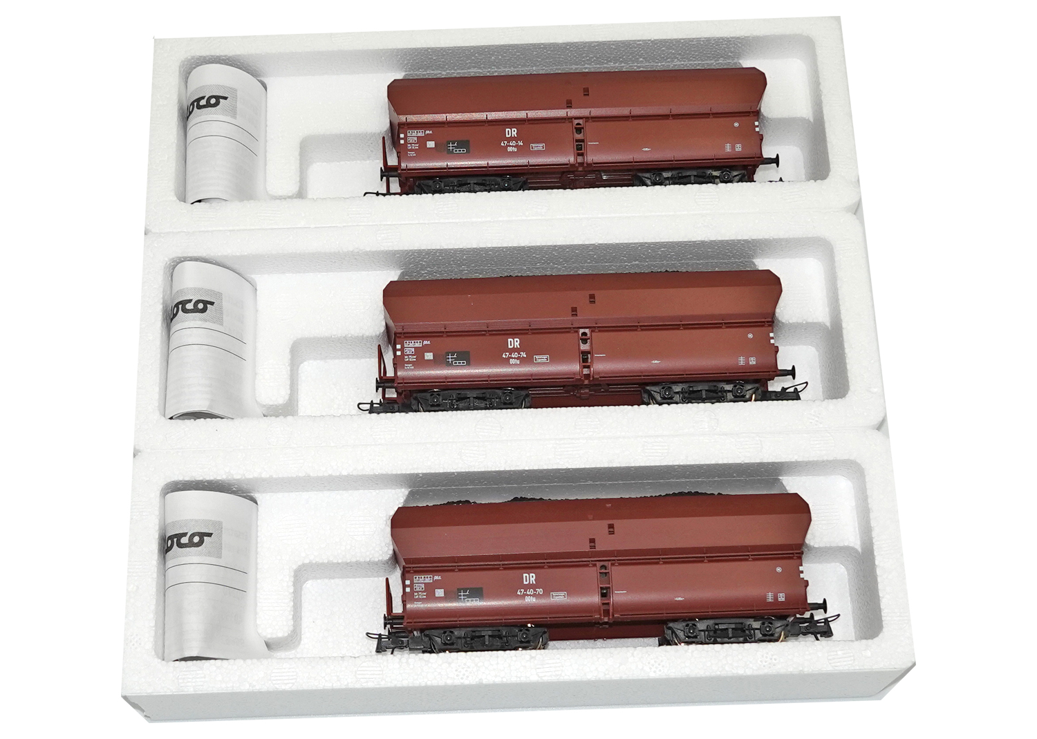 Roco 45982 DR Selbstentladewagen-Set 3-teilig 