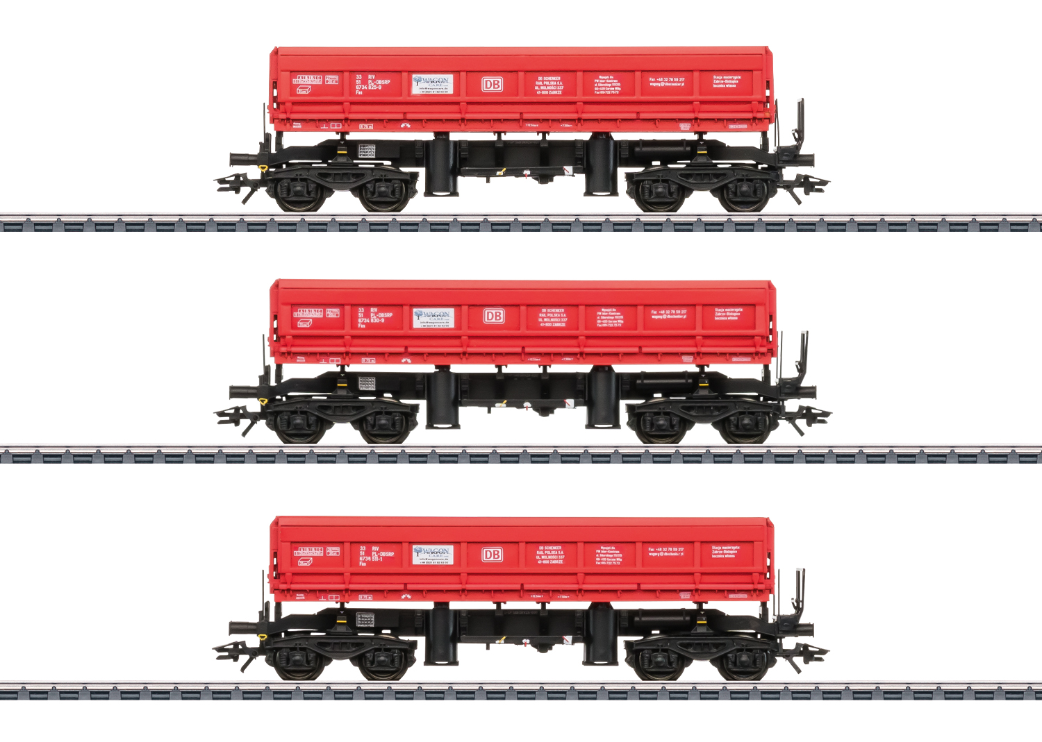 Märklin 48458 DB Schenker Seitenkippwagen-Set 3-tlg. 