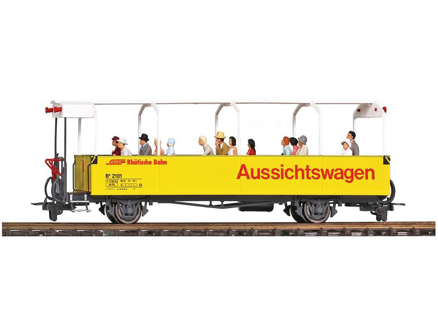 Bemo 3280114 RhB Aussichtswagen B2 2101 mit Preiser Figuren