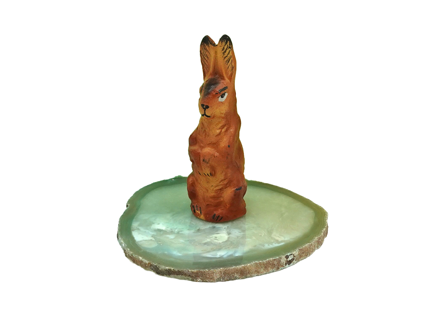 Osterhase aus Pappmaché 10cm