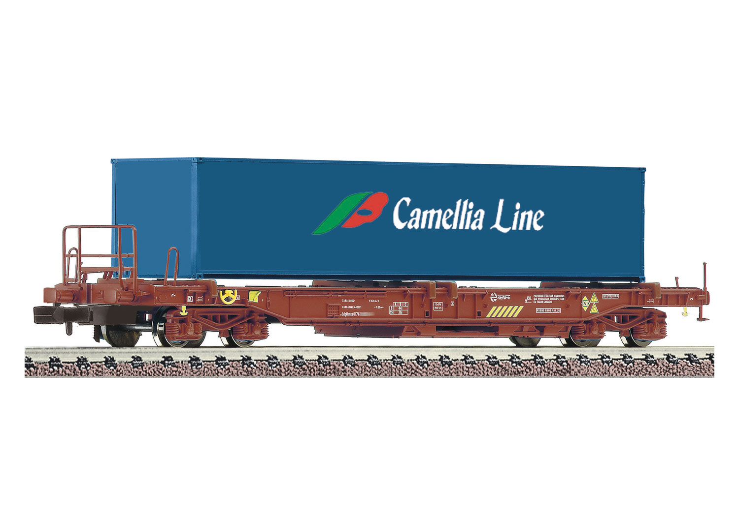 Fleischmann 845368 RENFE Einheitstaschenwagen Spedition Camellia Line 