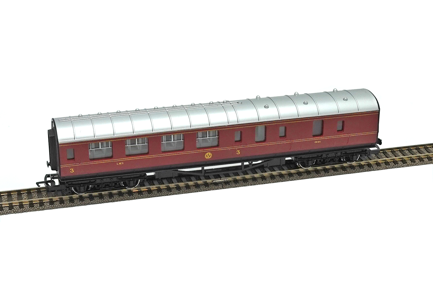 Hornby R434 LMS Personenwagen 3. Klasse/Gepäckabteil 