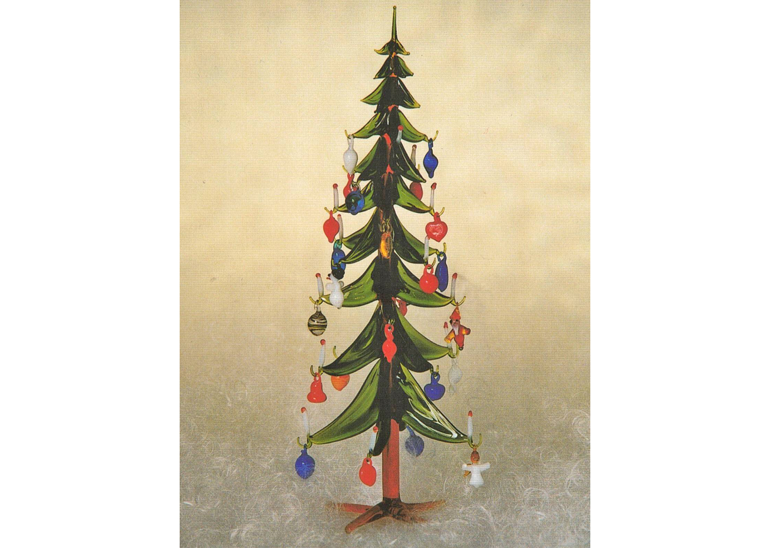 Christbaumschmuck aus Glas 19 Teile blau