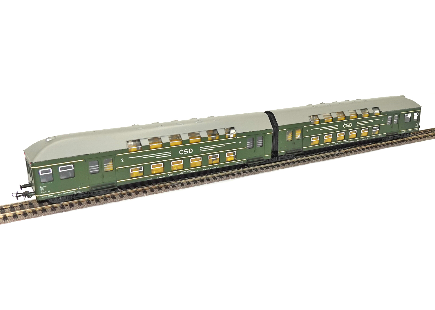 Schicht 426/1106 ČSD Doppelstockzug und Mittelteil Set 4-teilig