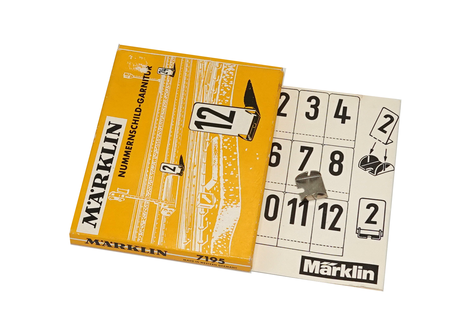 Märklin 7195 Nummerschild-Garnitur