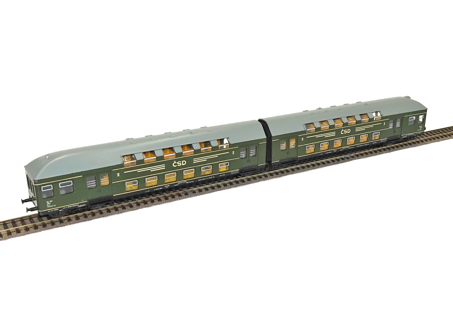 Schicht 426/1100 ČSD Doppelstockzug und Mittelteil Set 4-teilig