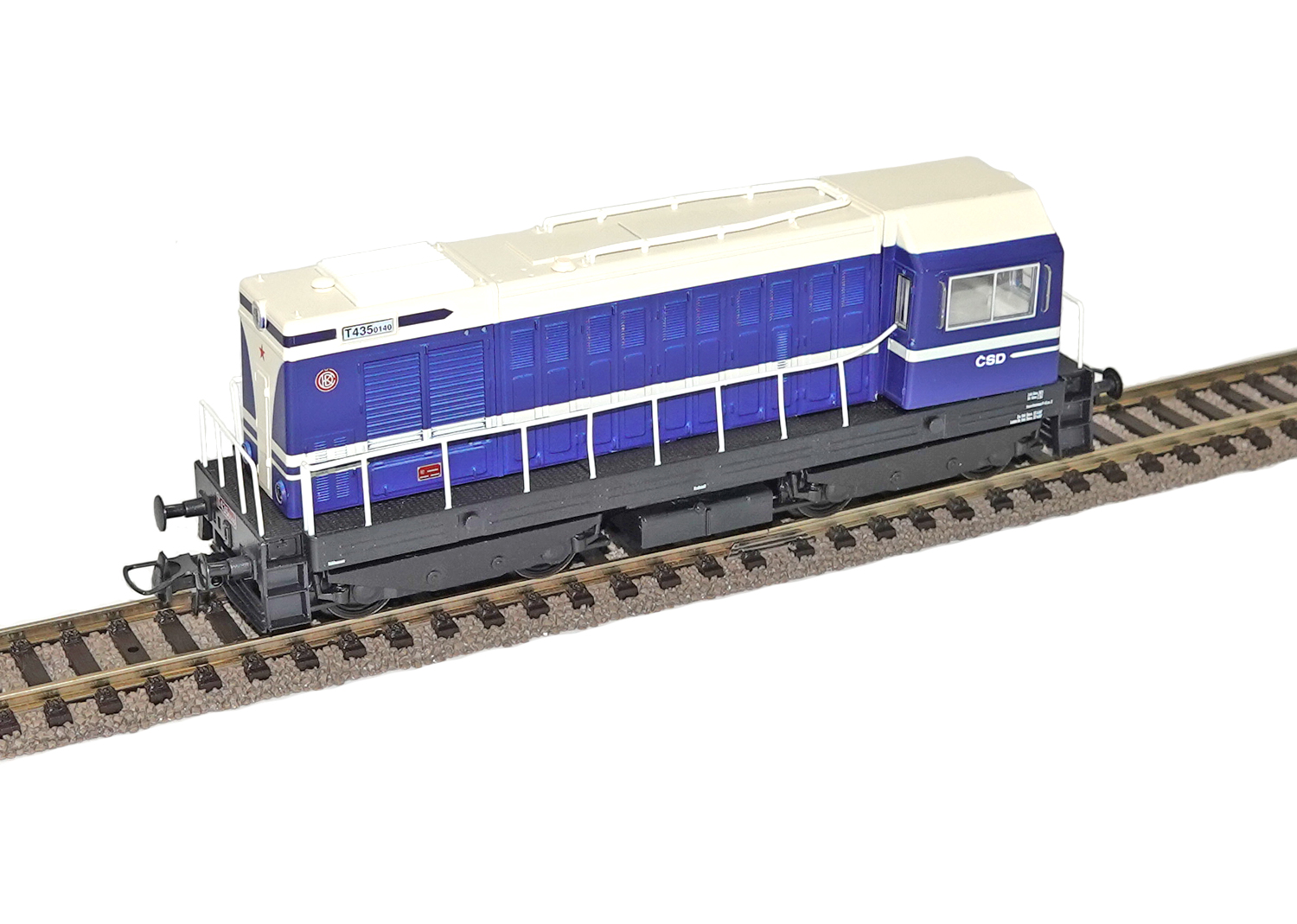 ČS-train ČSD Dieselelektrische Rangierlok BR T435 blau DCC